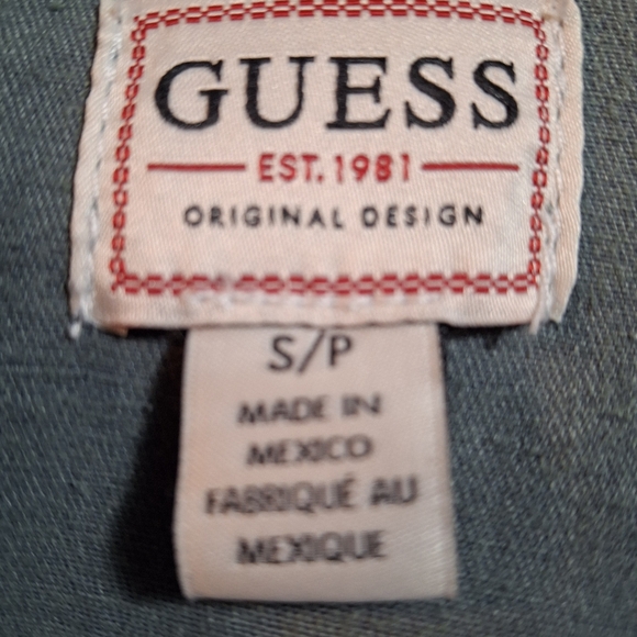 GUESS Women's Distressed Ladies Army Green Small Denim Jacket -   Never Worn - Picture 9 of 14